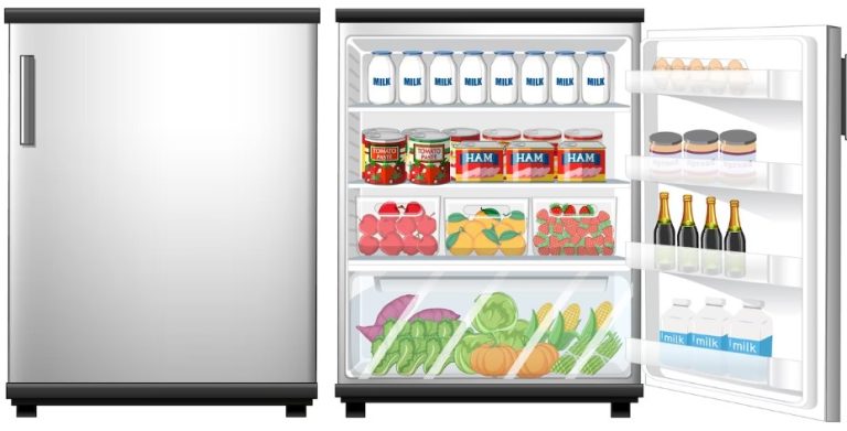 refrigerator freezing food