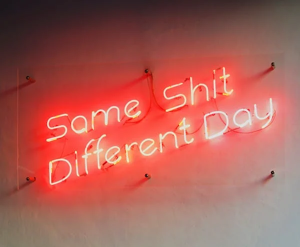 neon sign - some shit different day
